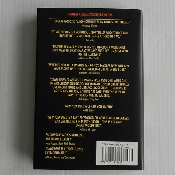 Stuart woods L.A. Times hardcover book novel Harper Collins - Picture 2 of 4